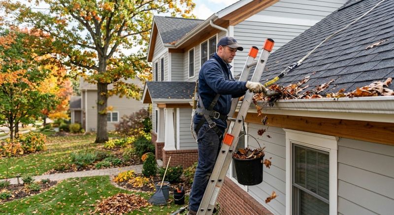 Clogged Gutter Clearing in Fredericksburg, VA