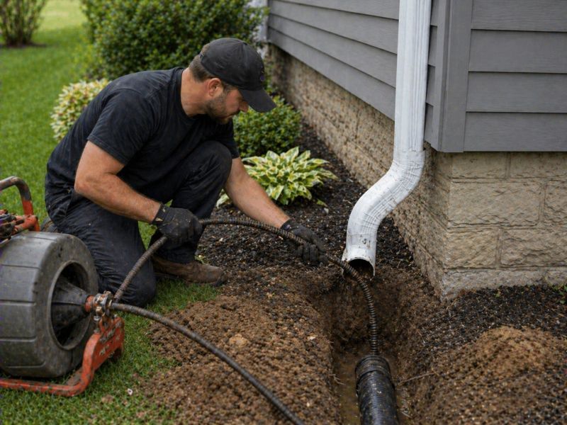 Downspout Blockage Removal in Morris County, NJ
