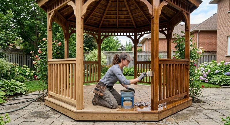 Gazebo Sealing in Renton, WA